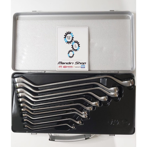 [EZM.1000169] KUNCI RINGRING SET 10 PCS 45°/LONG BOX END WRENCH SET 10PCS KTC M2510
