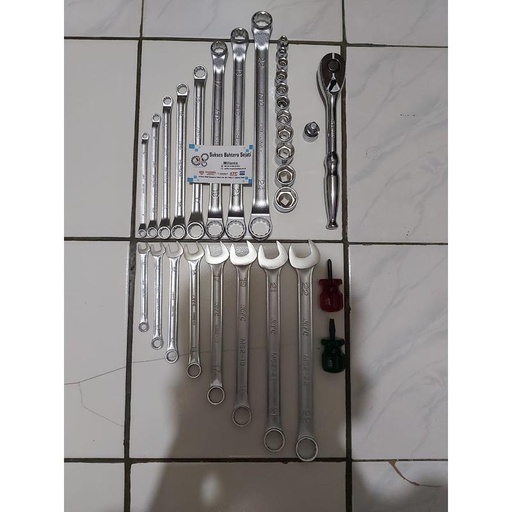 KUNCI RINGRING,RINGPASS,RATCET,OBENG CEBOL & SHOCK SQUARE 3/8 KTC