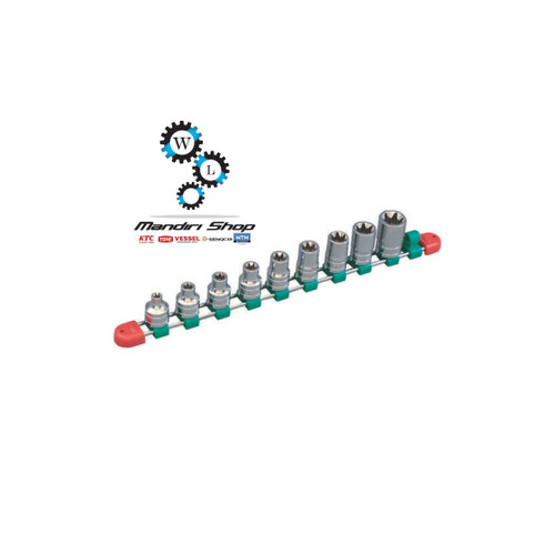 [EZM.1000388] KUNCI SHOCK L BINTANG SET/E-TYPE TORX WRENCH SET KTC SQ 1/2 TB4E09