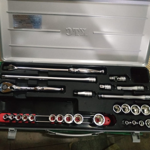 [EZM.1000411] Kunci Shock Set Square 3/8 ukuran 5.5 - 22 Lengkap KTC TB318