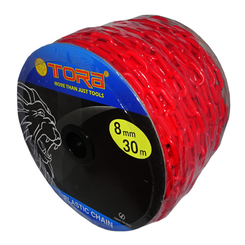 [EZM.1000346] TORA Rantai PVC 8 MM x 30 Meter Warna Merah - Chain PVC