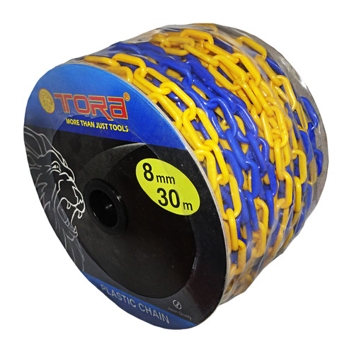 [EZM.1000348] TORA Rantai PVC 8 MM x 30 Meter Warna Kuning & Biru - Chain PVC