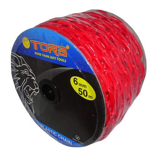 [EZM.1000349] TORA Rantai PVC 6 MM x 50 Meter Warna Merah - Chain PVC