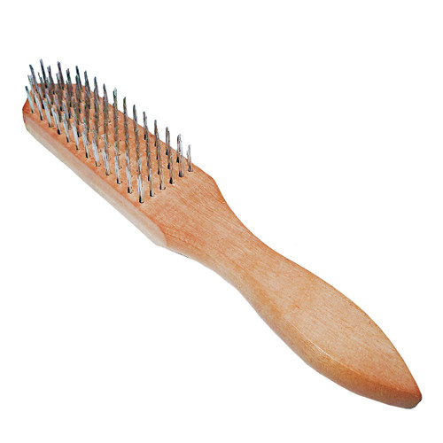 [EZM.1000428] TORA Sikat Baja Gagang Kayu 6 Baris Per Pcs - Wire Brush