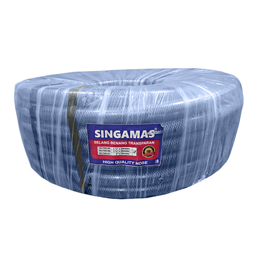 [EZM.1000444] SINGAMAS Selang Air PVC Benang Transparan 1 1/2 Inch x 50 Meter