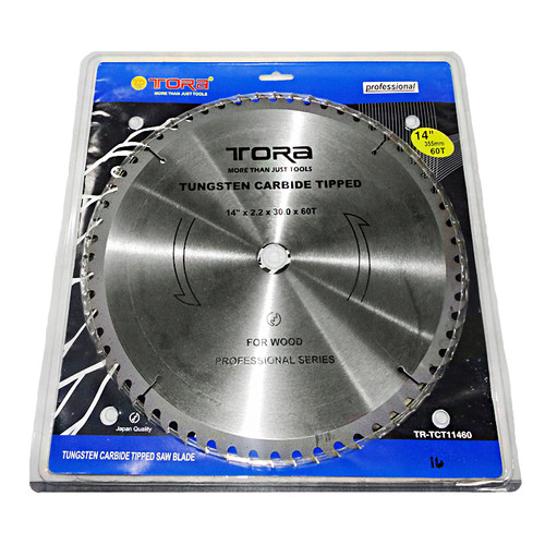 [EZM.1000456] TORA Mata Potong Kayu 14 Inch 60T - TCT Circular Saw TCT11460