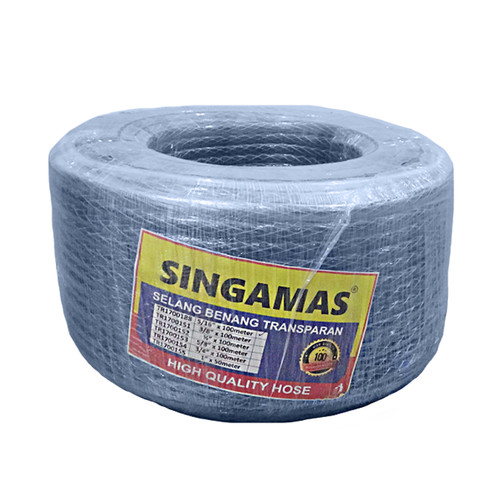 [EZM.1000467] SINGAMAS Selang Air PVC Benang Transparan 5/16 Inch x 100 Meter