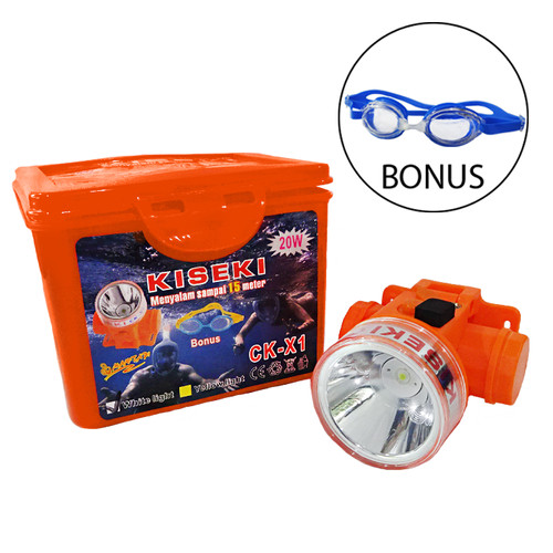 [EZM.1000536] KISEKI Titanium Head Lamp CK-X1 20W - Senter Kepala