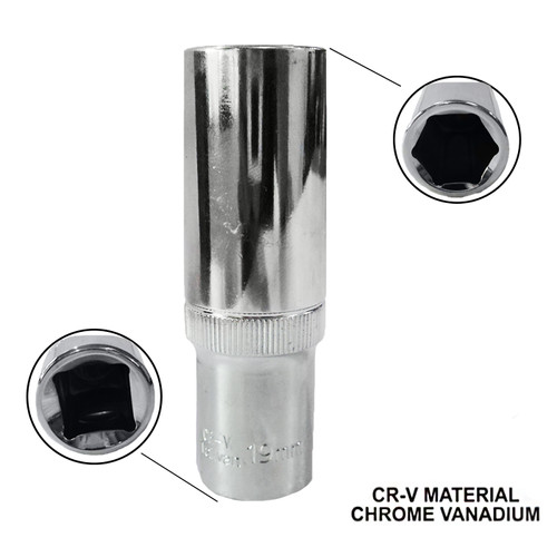 [EZM.1000547] TORA Mata Sok 19 MM 1/2 DR 6 PT - Deep Socket