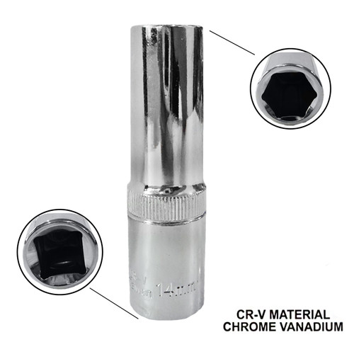 [EZM.1000552] TORA Mata Sok 14 MM 1/2 DR 6 PT - Deep Socket