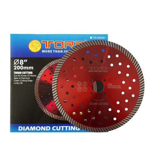 [EZM.1000564] TORA Batu Potong Turbo Merah 8 Inch - Diamond Blade Turbo Flash Red