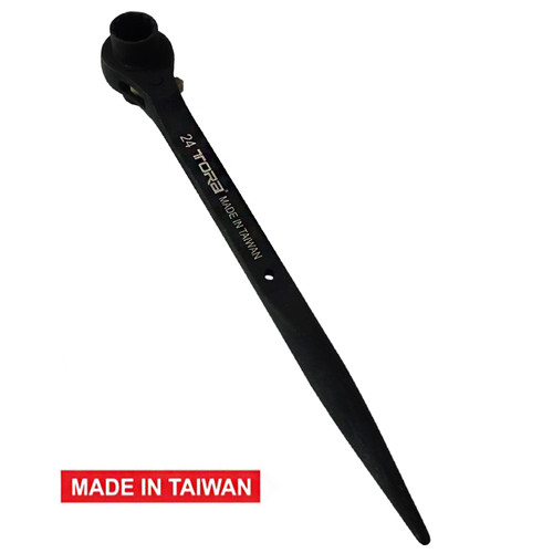 [EZM.1000580] TORA Kunci Ring Double Ratchet 24x27 MM - Wrench Construction - TAIWAN