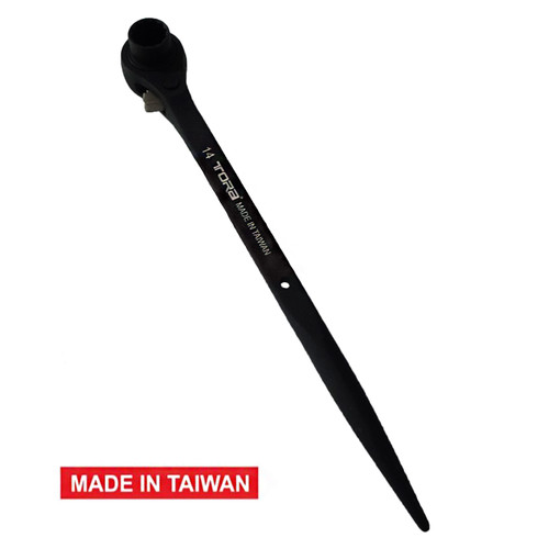 [EZM.1000585] TORA Kunci Ring Double Ratchet 14x17 MM - Wrench Construction - TAIWAN