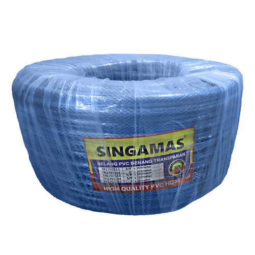 [EZM.1000598] SINGAMAS Selang Air PVC Benang Transparan 1/2 Inch x 100 Meter
