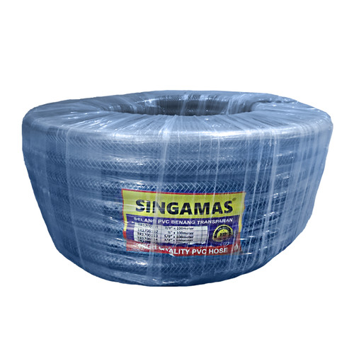[EZM.1000599] SINGAMAS Selang Air PVC Benang Transparan 1 Inch x 50 Meter