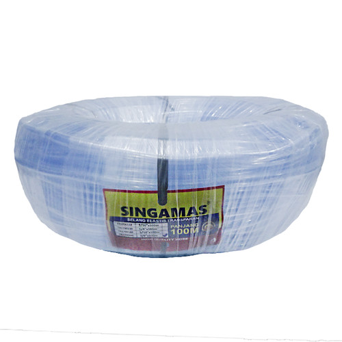 [EZM.1000607] SINGAMAS Selang Air PVC Elastis Transparan 3/8 Inch x 100 Meter