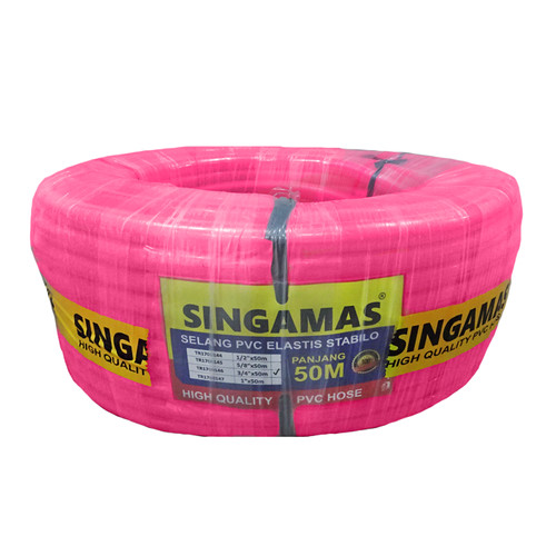 [EZM.1000608] SINGAMAS Selang Air PVC Elastis Stabilo 3/4 Inch x 50 Meter - PVC Hose