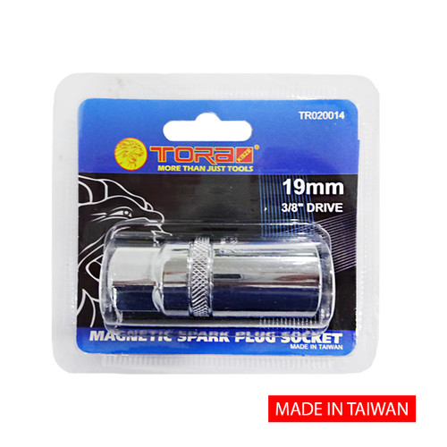 [EZM.1000664] TORA Mata Sok & Busi Magnet 19 MM 3/8 DR - Socket Magnetic - TAIWAN