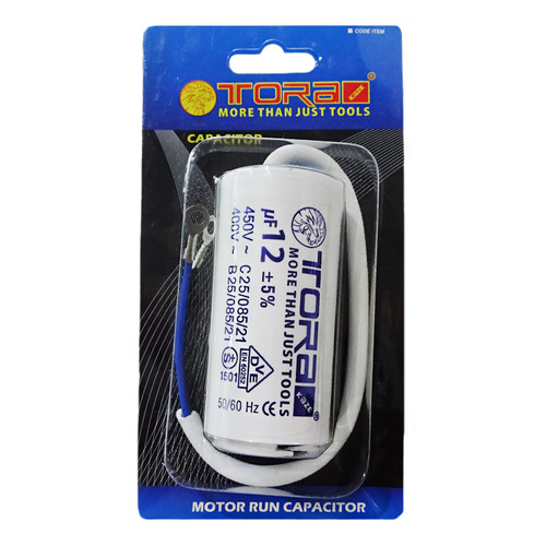 [EZM.1000738] TORA Kapasitor Bulat 12 Mikro Farad - Round Capasitor Motor Run