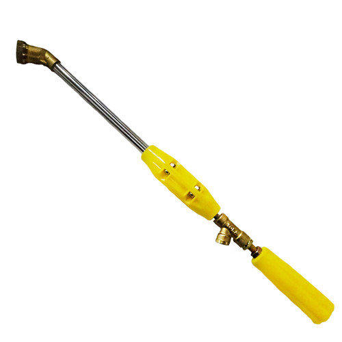 [EZM.1002355] TORA Stik Sancin Bengkok Kuning 45 Cm Nozzle Kuningan