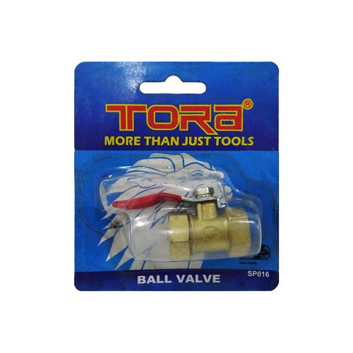 [EZM.1002361] CLEARANCE SALE Tora Ball Valve Brass 3/8" Blister