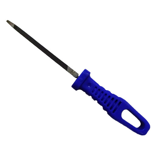 [EZM.1002362] UNIQUE STAR Slim Taper With Handle 4 Inch - Kikir Segitiga - INDIA