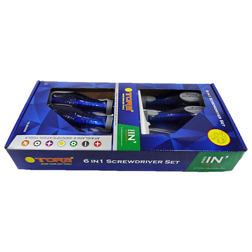 [EZM.1000869] TORA Obeng Tembus Set 6 Pcs - Screw Driver Pound Thru Set 6 Pcs
