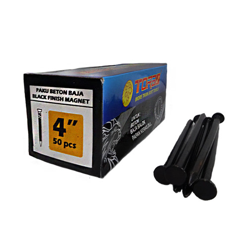[EZM.1000910] TORA Paku Beton Hitam 4 Inch - Nail Concrete Black