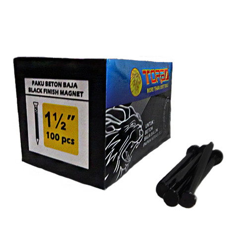 [EZM.1000911] TORA Paku Beton Hitam 1 1/2 Inch - Nail Concrete Black