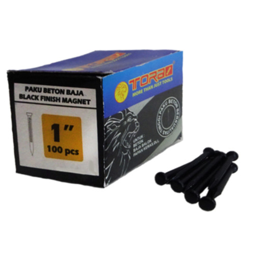 [EZM.1000912] TORA Paku Beton Hitam 1 Inch - Nail Concrete Black