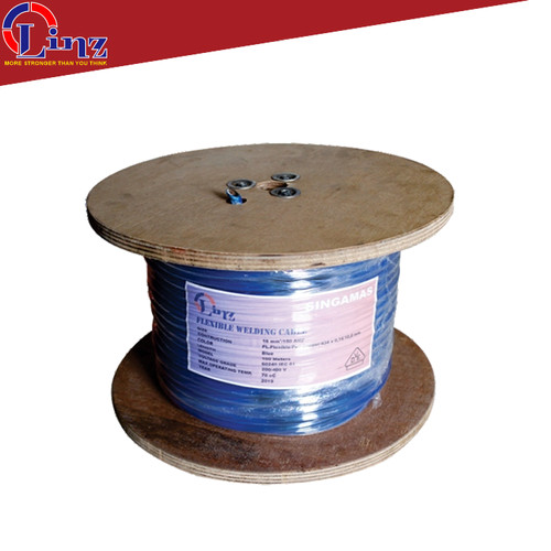 [EZM.1000916] LINZ Kabel Las Biru 25 MM x 100 Meter - Welding Cable Blue Full Copper
