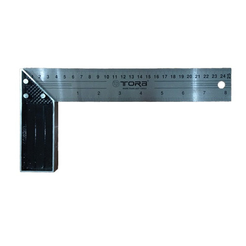 [EZM.1000926] TORA Penggaris Siku Meter Stainless Steel 10 Inch - Angle Ruler SS