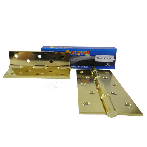 [EZM.1000954] TORA Engsel Besi GP 5" x 3cm x 2.1mm - Hinges Polished Nickel & Brass