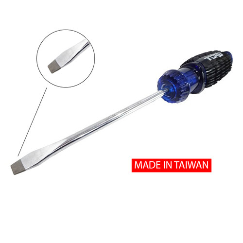 [EZM.1000975] TORA Obeng Gagang Karet Minus (-) 6 x 100 MM - TAIWAN