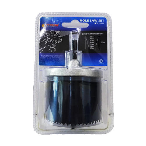 [EZM.1001101] TORA Hole Saw Potong Kayu - Hole Saw Carbon Steel Set 7 Pcs
