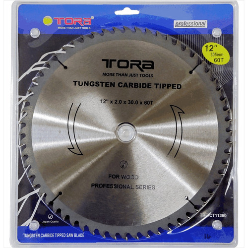 [EZM.1001111] TORA Mata Potong Kayu 12 Inch 60T - TCT Circular Saw TCT11260