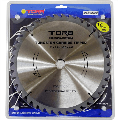 [EZM.1002385] TORA Mata Potong Kayu 12 Inch 40T - TCT Circular Saw TCT11240
