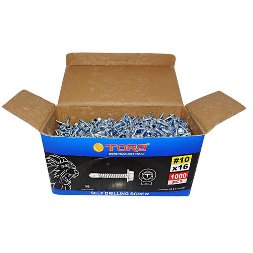 [EZM.1001149] TORA Baut Baja Ringan Rofing Putih Box 10 x 16 MM - Baut Roofing
