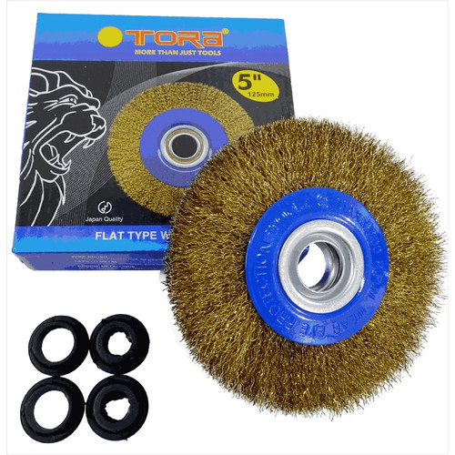 [EZM.1001177] TORA Wire Wheel Flat - Sikat Kawat Flat 5 Inch