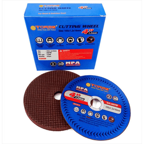 [EZM.1001185] TORA Gurinda Mata Potong 4 Inch New Blue - Abrasive Cutting Wheel