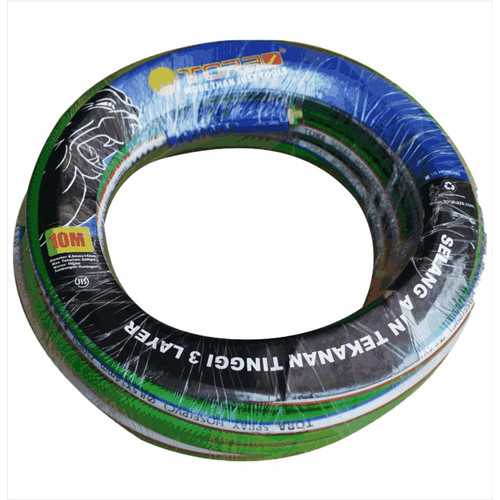 [EZM.1001188] TORA Selang Angin Tekanan Tinggi 3 Layer 10 Meter + Plastic Protector