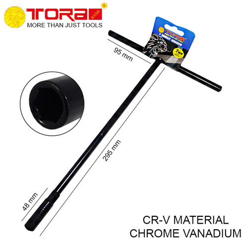 [EZM.1001205] TORA Kunci Sock T Hitam 7 mm - Wrench Socket T