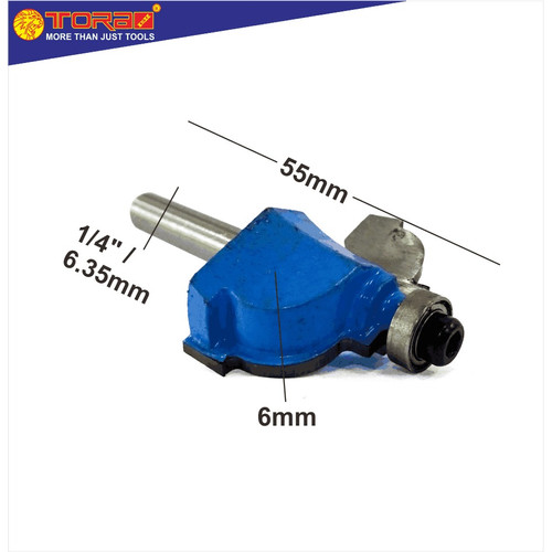 [EZM.1001222] TORA Router Clasical Cove Bit 1/4" x 1/4 Inch - Mata Profil