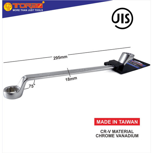 [EZM.1001267] TORA Kunci Ring 75° 17 x 19 MM - Wrench Box End 75° - TAIWAN