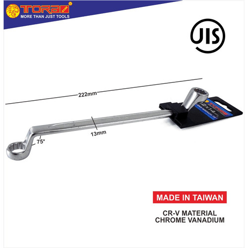 [EZM.1001269] TORA Kunci Ring 75° 12 x 14 MM - Wrench Box End 75° - TAIWAN