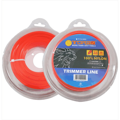 [EZM.1001295] TORA Trimmer Line 2.6 MM x 50 Meter - Senar Potong Rumput