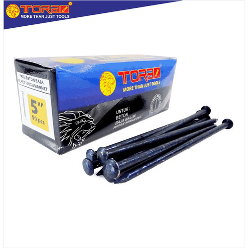 [EZM.1001322] TORA Paku Beton Hitam 5 Inch - Nail Concrete Black