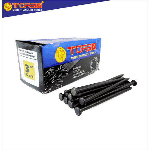 [EZM.1001323] TORA Paku Beton Hitam 3 Inch - Nail Concrete Black