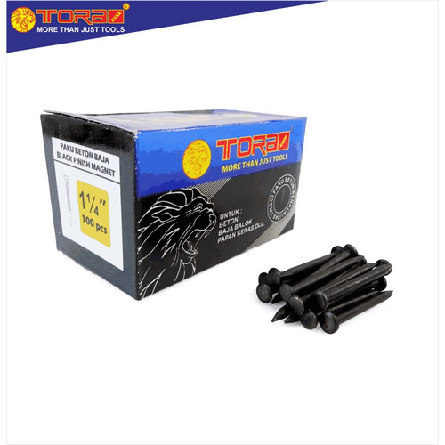 [EZM.1001324] TORA Paku Beton Hitam 1 1/4 Inch - Nail Concrete Black