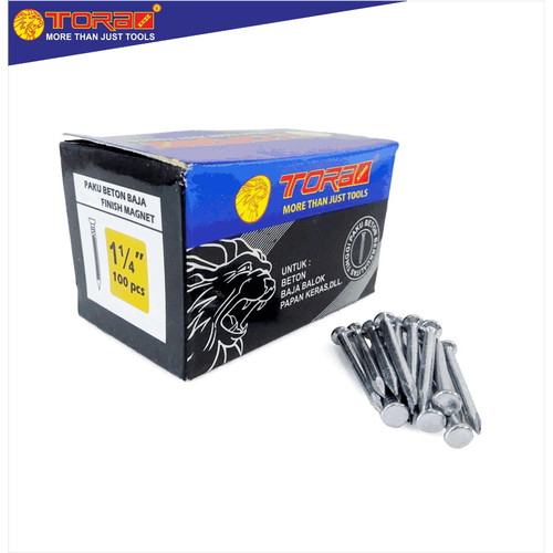 [EZM.1001325] TORA Paku Beton Putih 1 1/4 Inch - Nail Concrete White